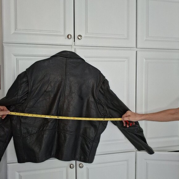 FMS Lined Black Men's Leather Jacket - Picture 3 of 7